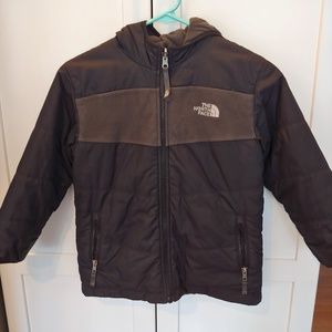 EUC Black Reversible Hooded Northface Coat